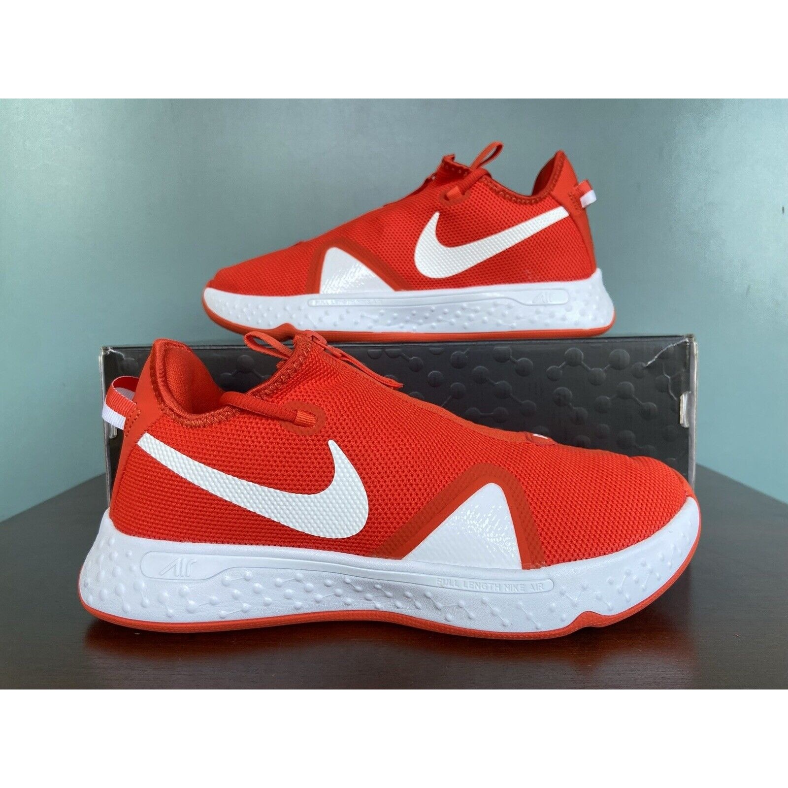 Nike Pg 4 Tb Promo Team Orange Men's Size 7.5/Women's Size 9 Cw4134-802